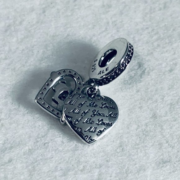 Pandora Heart & Mom Dangle Charm 799402C01 - Picture 3 of 8